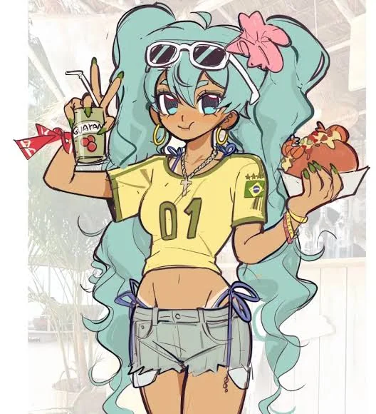[Self]Miku Miku Br Br (My Brazilian Hatsune Miku Cosplay From Vocaloid) - Victor Fox picture 3 of 14