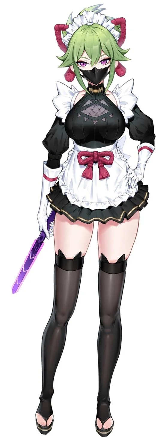 My Maid Kuki Cosplay from Genshin Impact by Luniichen🥷🏻 picture 2 of 4