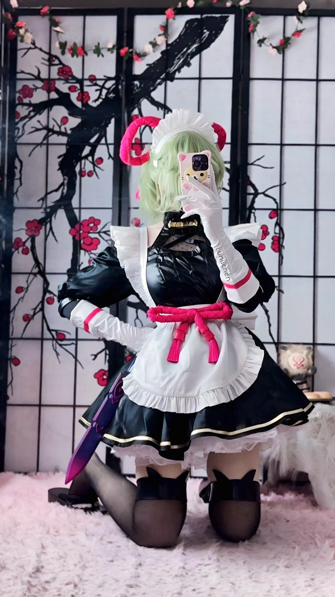 My Maid Kuki Cosplay from Genshin Impact by Luniichen🥷🏻 picture 3 of 4