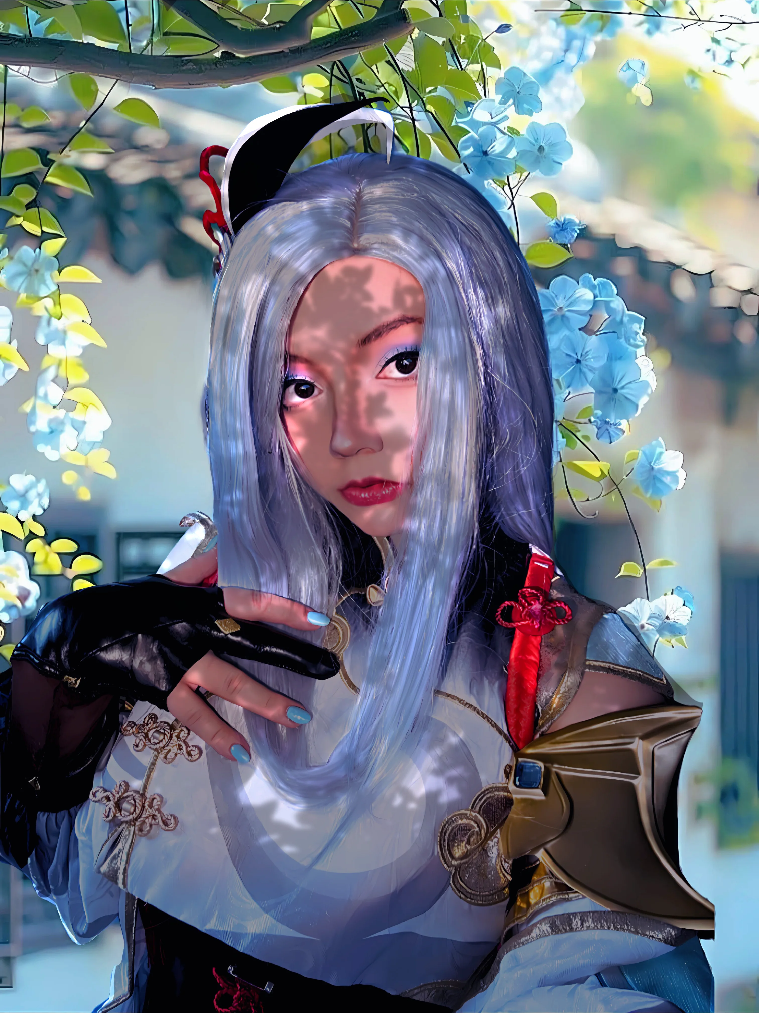Capturing Shenhe's beauty on a sunny day - Cosplay by Apricity Misae ⊱✿⊰ Genshin Impact - Shenhe picture 1 of 1