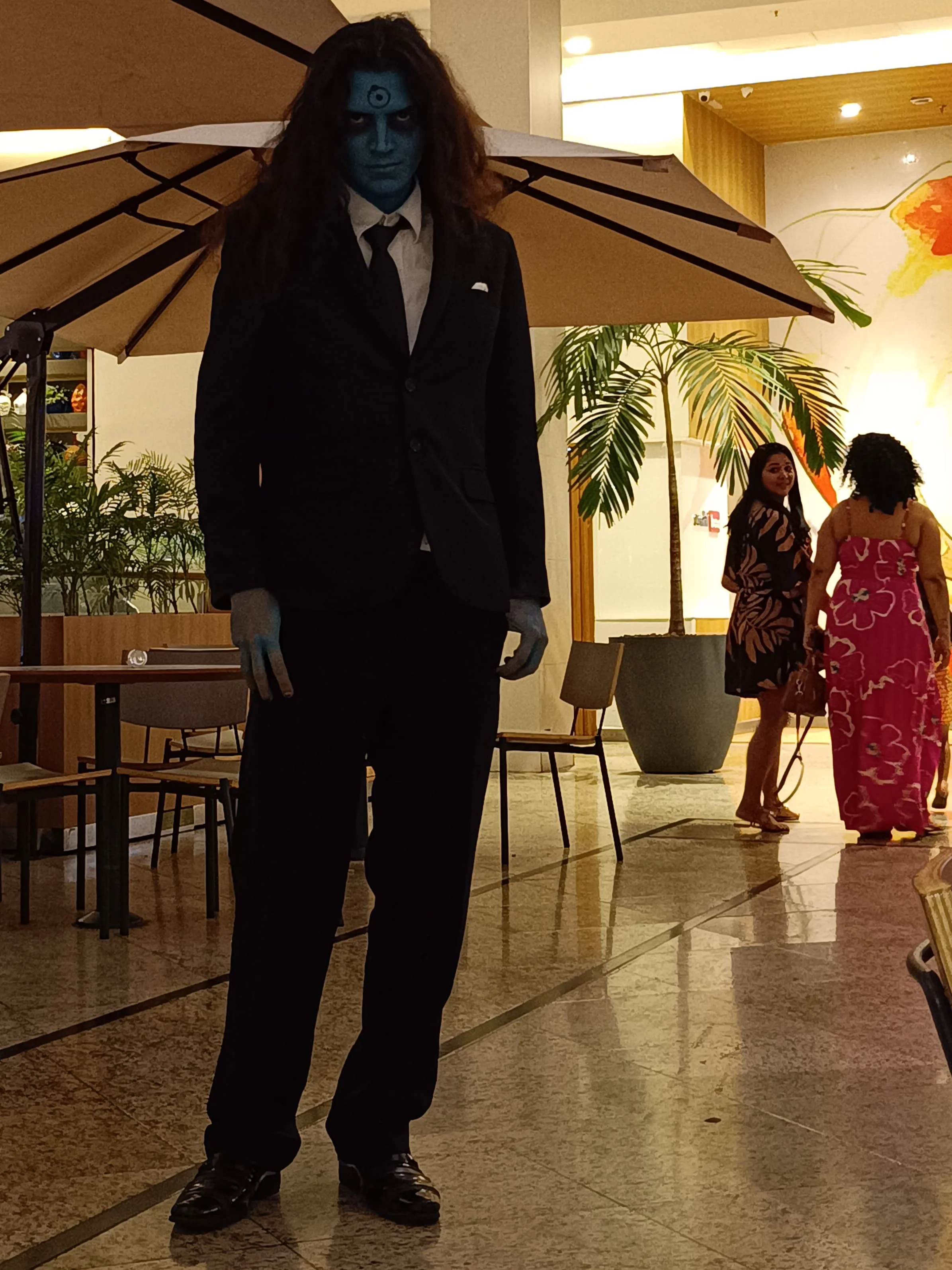 [Self] Why are you wearing that human suit? (My Dr. Manhattan cosplay From Watchmen) -Victor Fox 🦊 picture 2 of 17