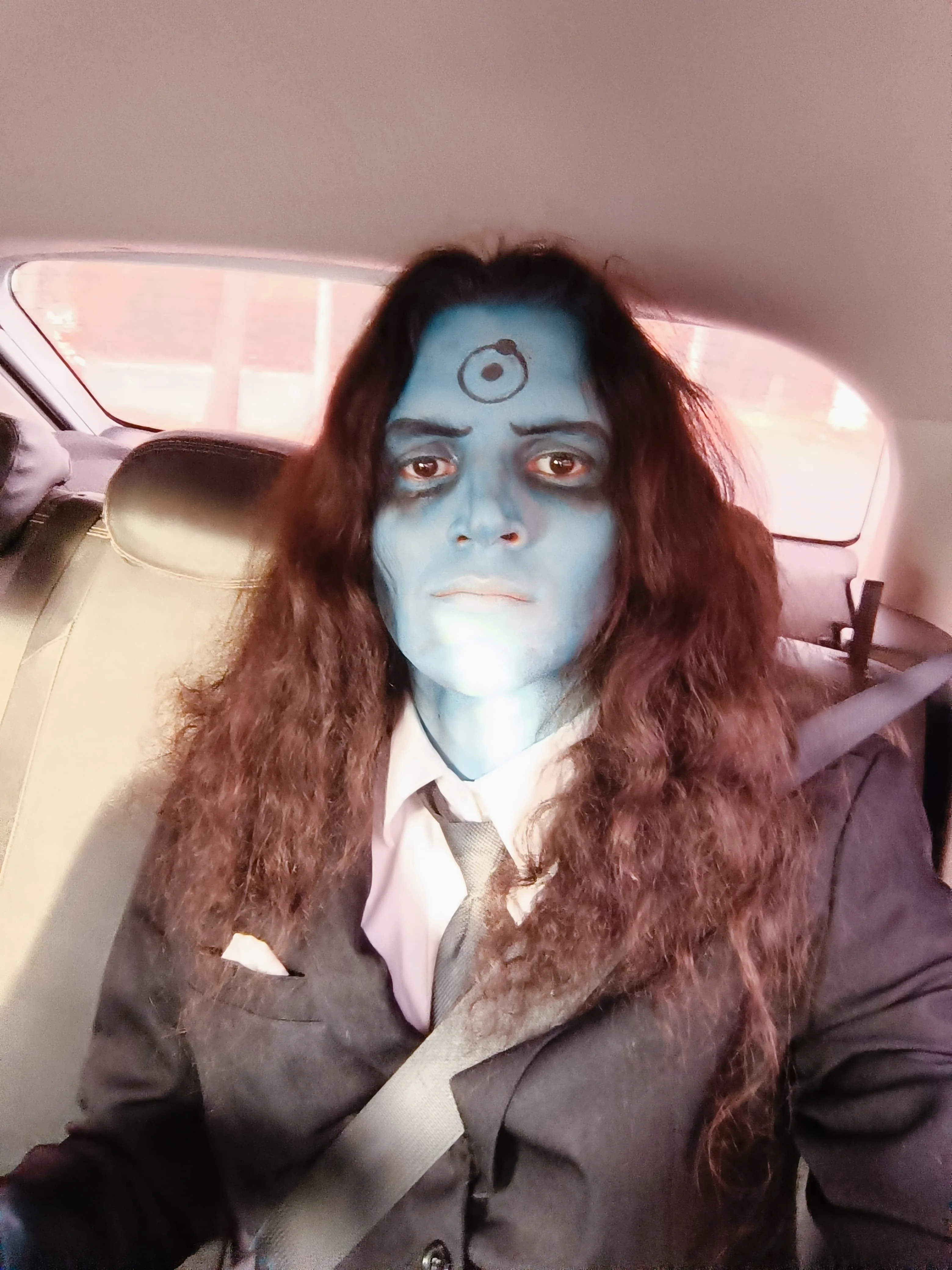 [Self] Why are you wearing that human suit? (My Dr. Manhattan cosplay From Watchmen) -Victor Fox 🦊 picture 3 of 17
