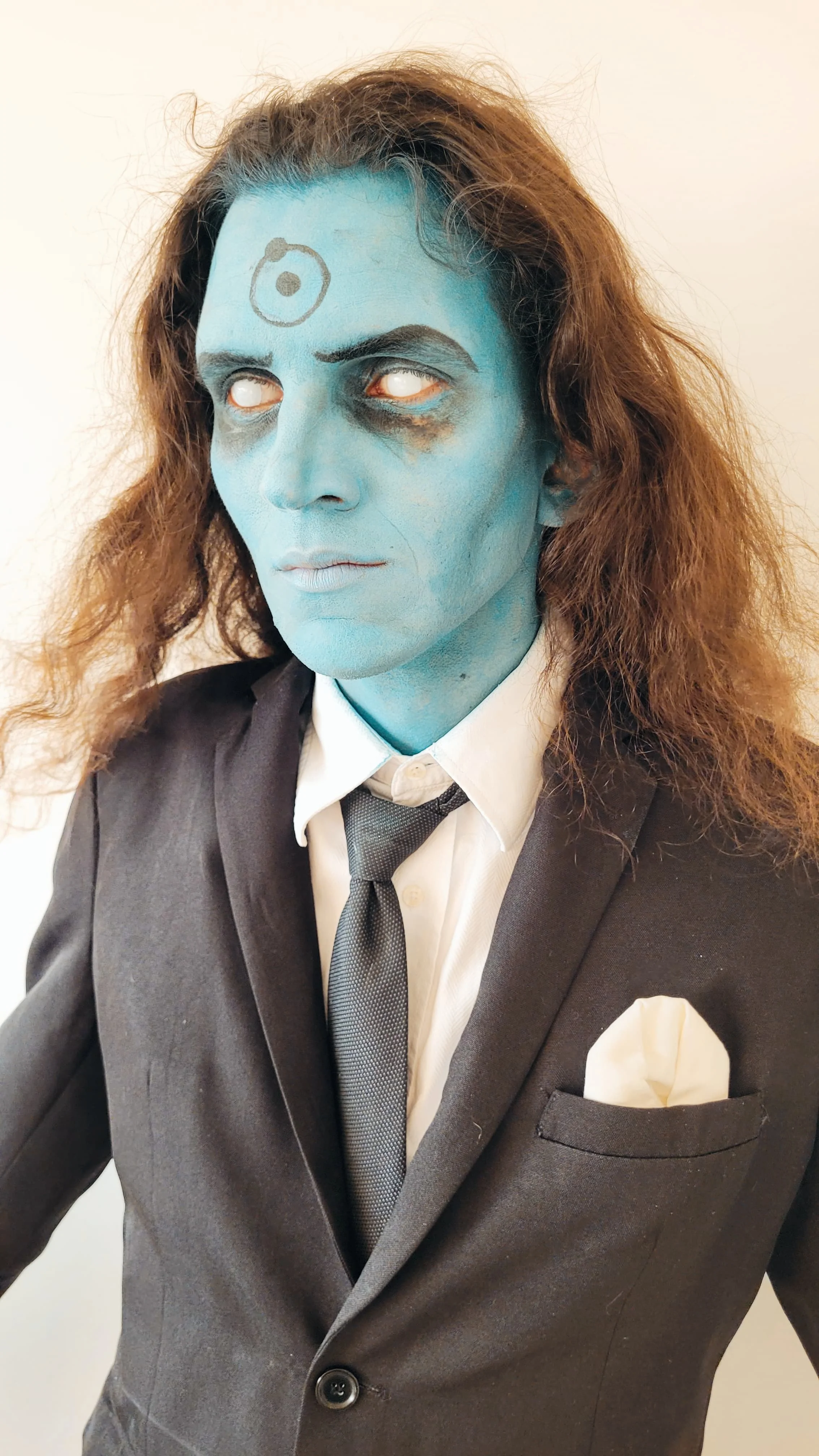 [Self] Why are you wearing that human suit? (My Dr. Manhattan cosplay From Watchmen) -Victor Fox 🦊 picture 6 of 17