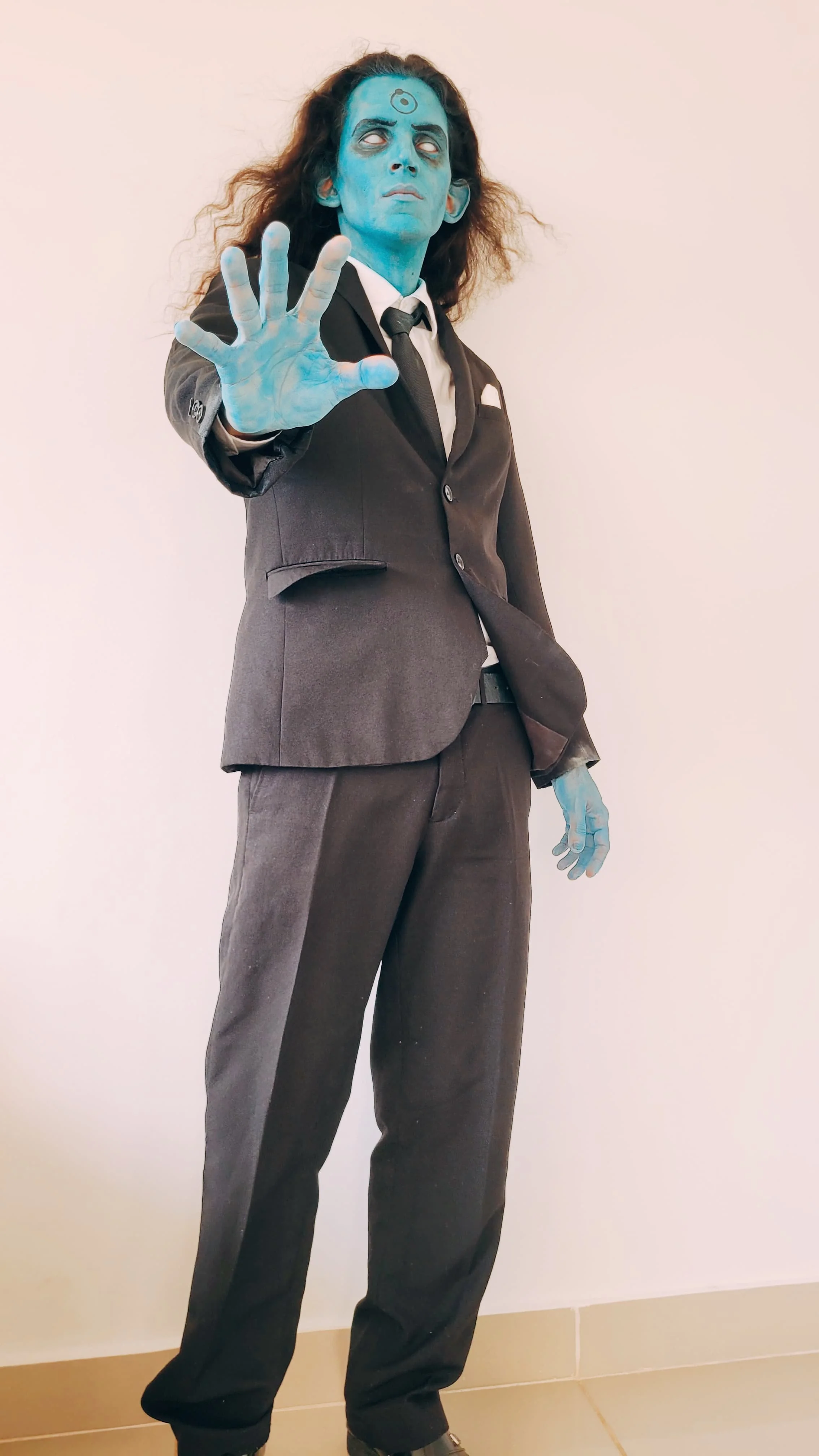 [Self] Why are you wearing that human suit? (My Dr. Manhattan cosplay From Watchmen) -Victor Fox 🦊 picture 11 of 17