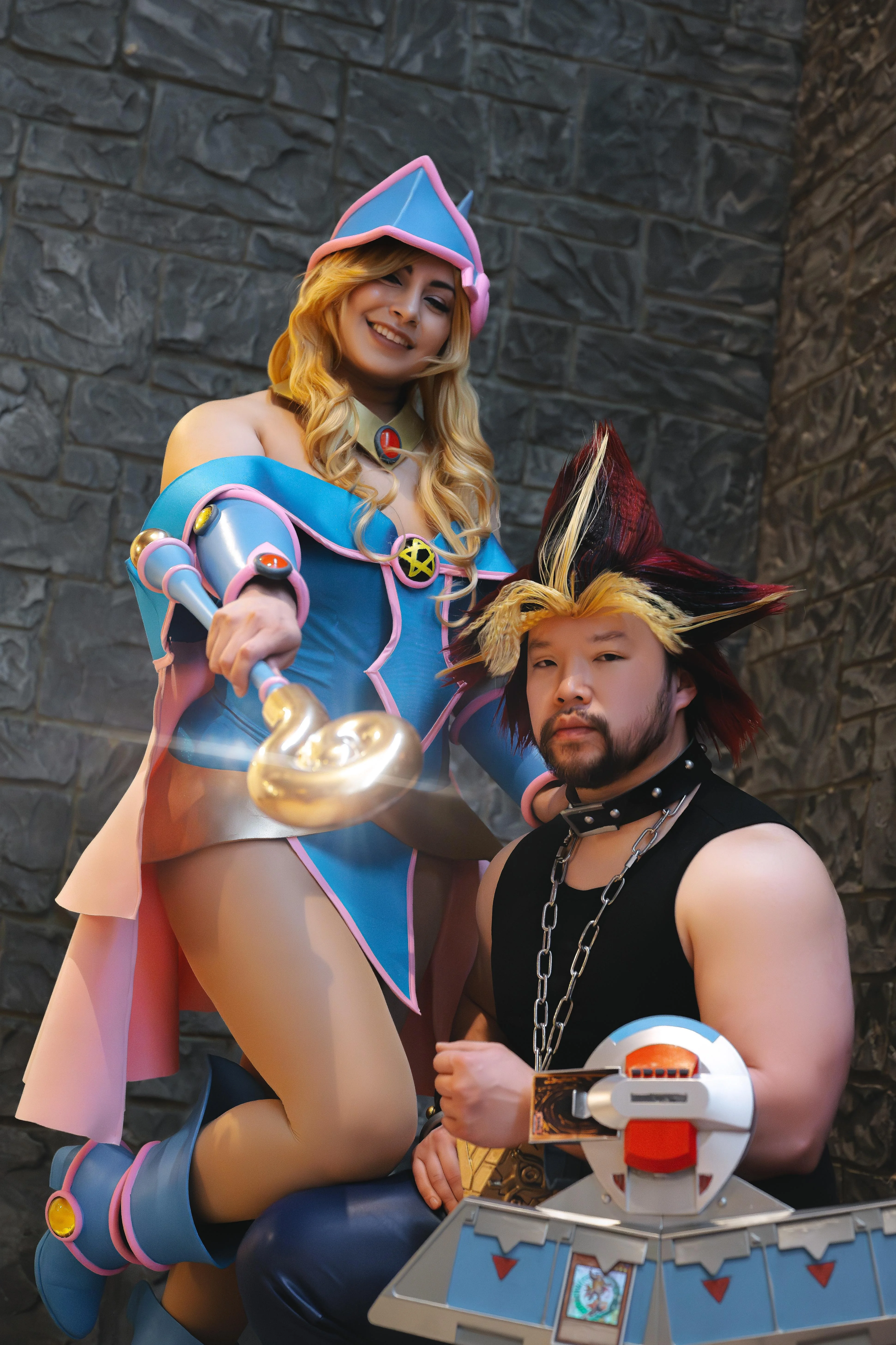 Dark Magician Girl and Yugi Muto [Yu-Gi-Oh!] (cosmicpandabear | karenandthuan) picture 1 of 3