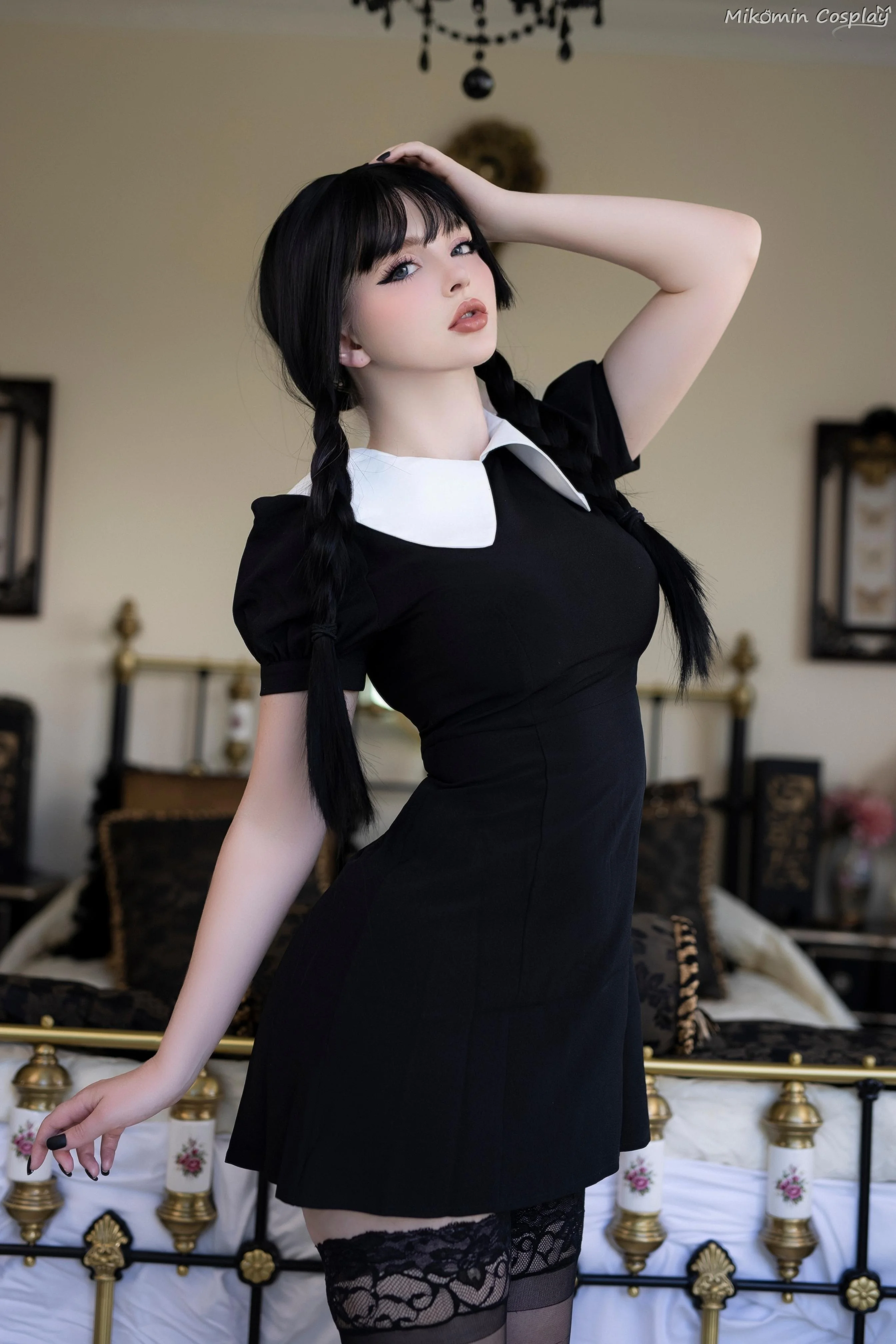 My Wednesday Cosplay from The Addams Family (Evie Lee Mikomin) picture 2 of 3