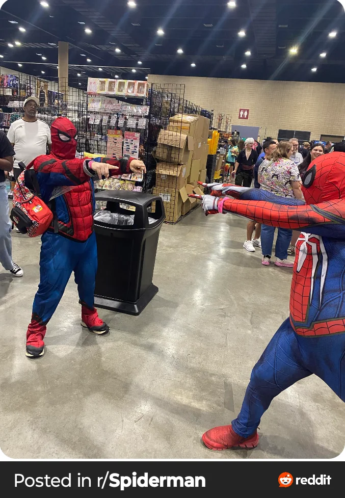 Ever time I (u/Jazzlike_Fortune_678) dressed up as Spider-Man at a con picture 1 of 15