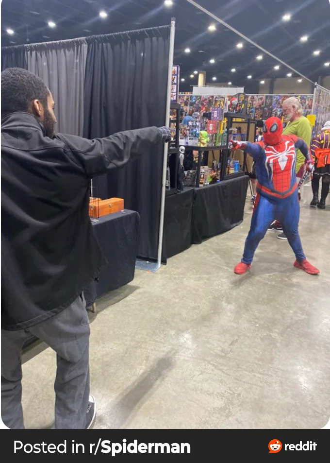 Ever time I (u/Jazzlike_Fortune_678) dressed up as Spider-Man at a con picture 15 of 15