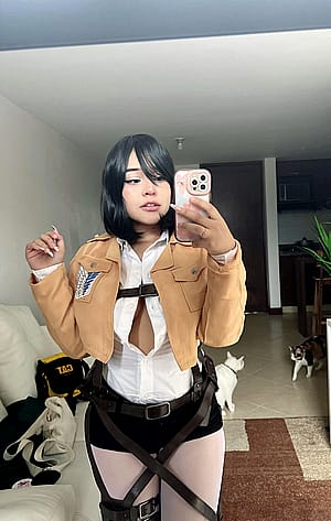 Mikasa from Attack on Titan by Ana Nunez'
