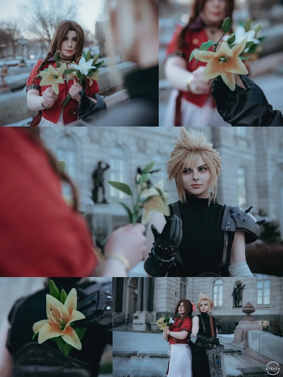 Aerith and Cloud From Final Fantasy VII By Ramune.cos & Youraltbarbie picture 2 of 2