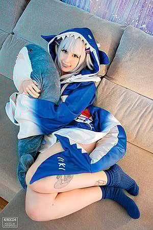 My Gawr Gura cosplay uwu (Kerocchi)'