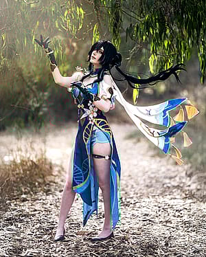 Ruan Mei cosplay from HSR, by me(Desuniee)'