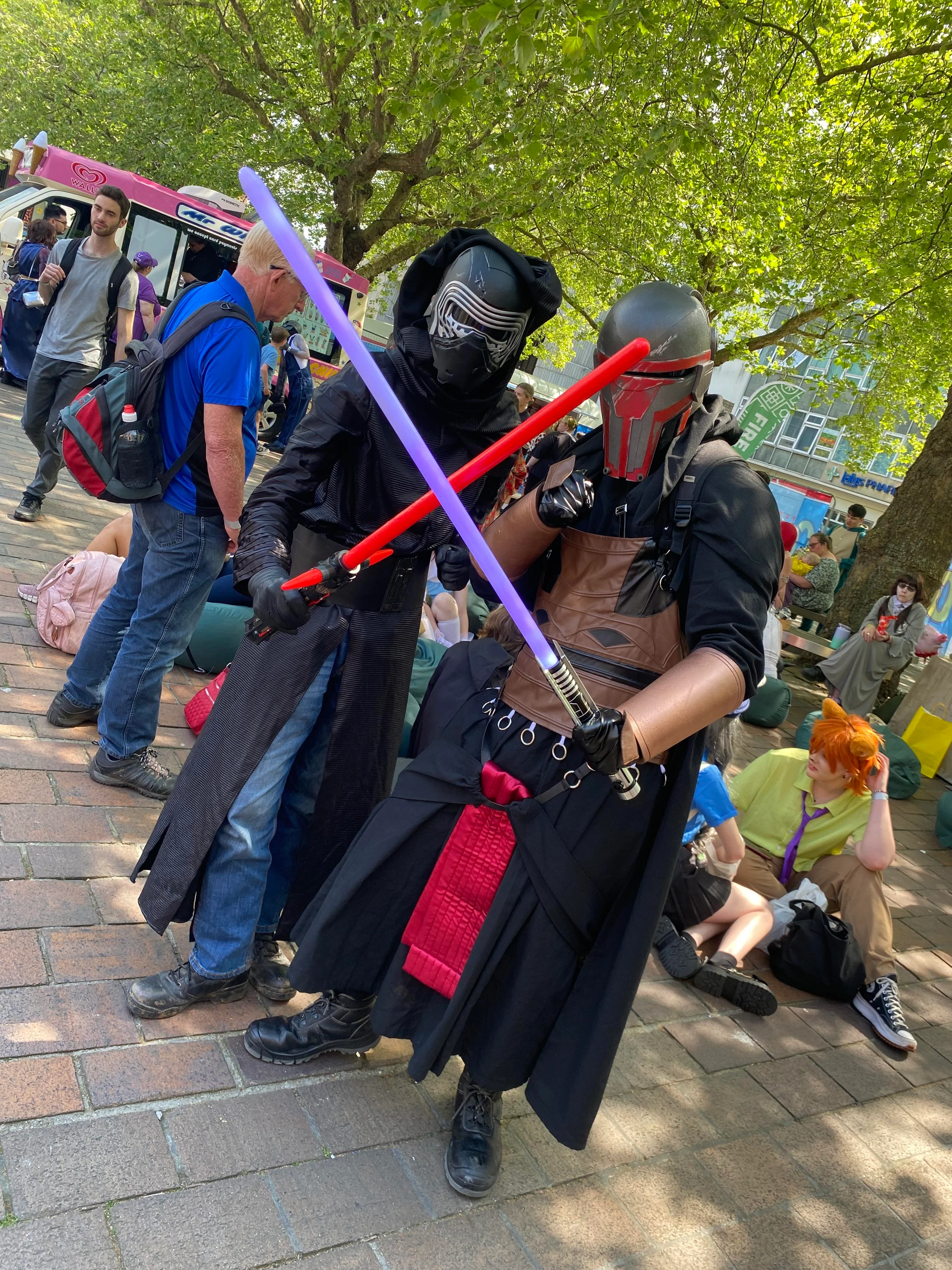 My First Darth reven cosplay with friends picture 1 of 2