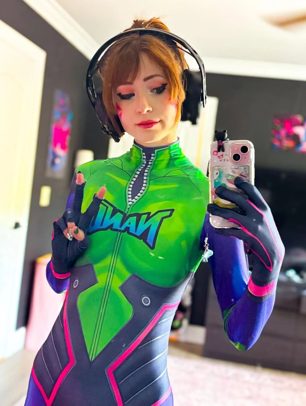 my nano cola dva cosplay… :3 kiriko and juno are mine! (cybrp1nk) picture 1 of 3