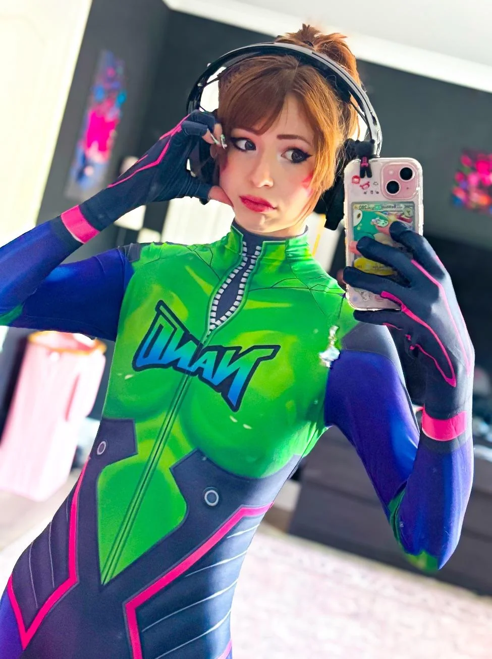 my nano cola dva cosplay… :3 kiriko and juno are mine! (cybrp1nk) picture 3 of 3