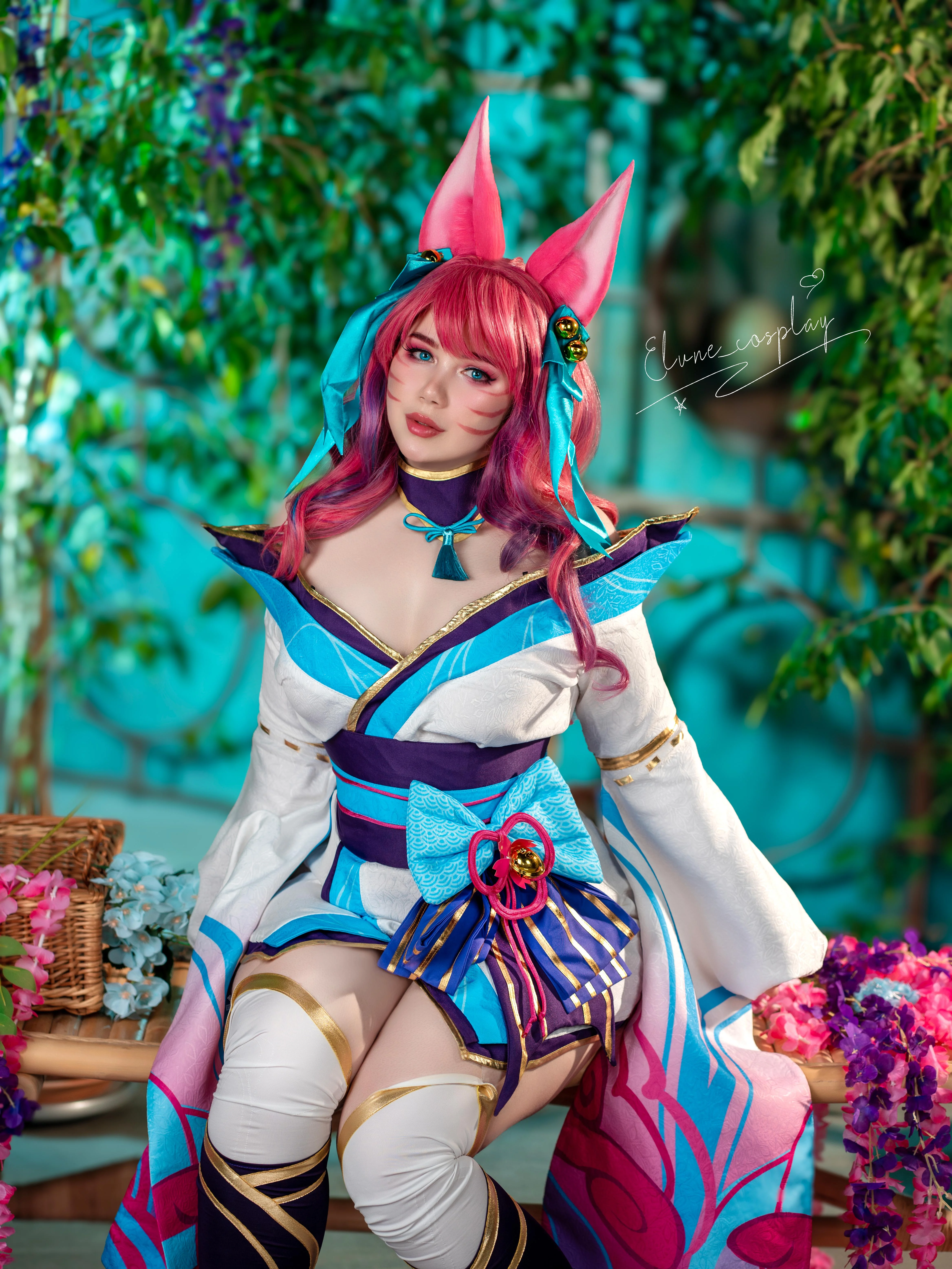 Ahri Spirit Blossom (by me, Elune_cosplay) from League of Legends picture 1 of 2