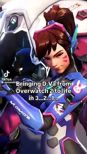 D.VA from Overwatch by (nympharii)'