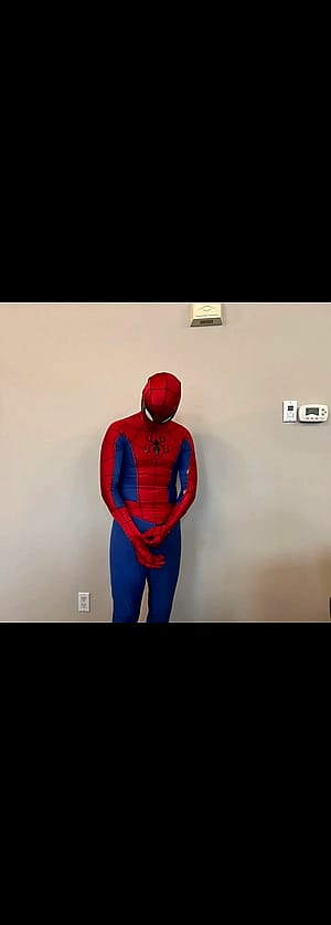 Spectacular Spider-up man cosplay'