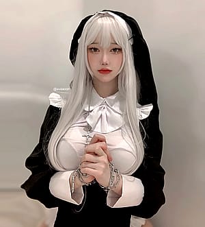 dark nun... and my cat'