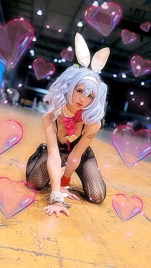 My Hatsune Miku Rabbit hole cosplay!!'