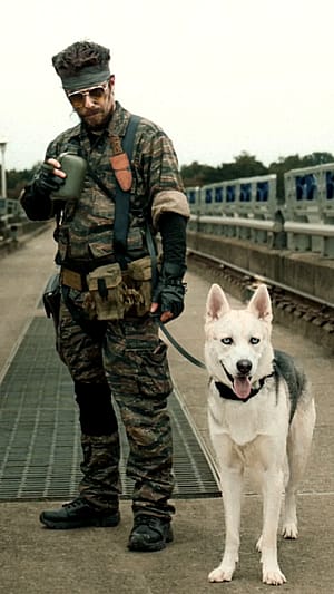 My Big Boss cosplay with DD 2024 when he was 4 months to now 2025 1 year old.'