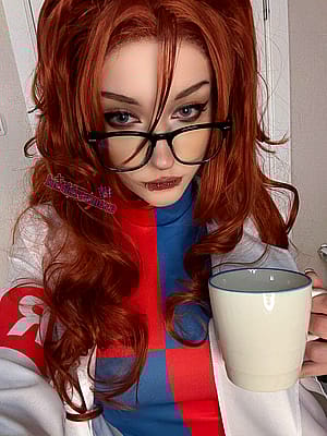 Need some coffee? (Android 21 from Dragonball FighterZ by LucidDreamExe)'