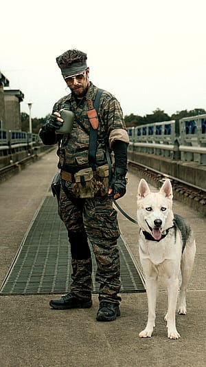 My big boss ( mgs 3 style ) with D.D cosplay'