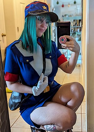 Officer Jenny selfie (by me bbyluna)'
