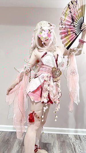 Sakura Angel Kurumi (Naraka Bladepoint) by bunnygirlmina'