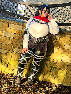 Mikasa Ackerman from Attack on Titan by inkedcosplays'