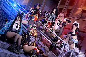 Miyabi Hoshimi, Belle, Lucy, Jane Doe, Nicole Demara & Ellen Joe from Zenless Zone Zero by Fushigi, Eihatrice, Kai, Kerocchi, Patito & AkaRedKarma'