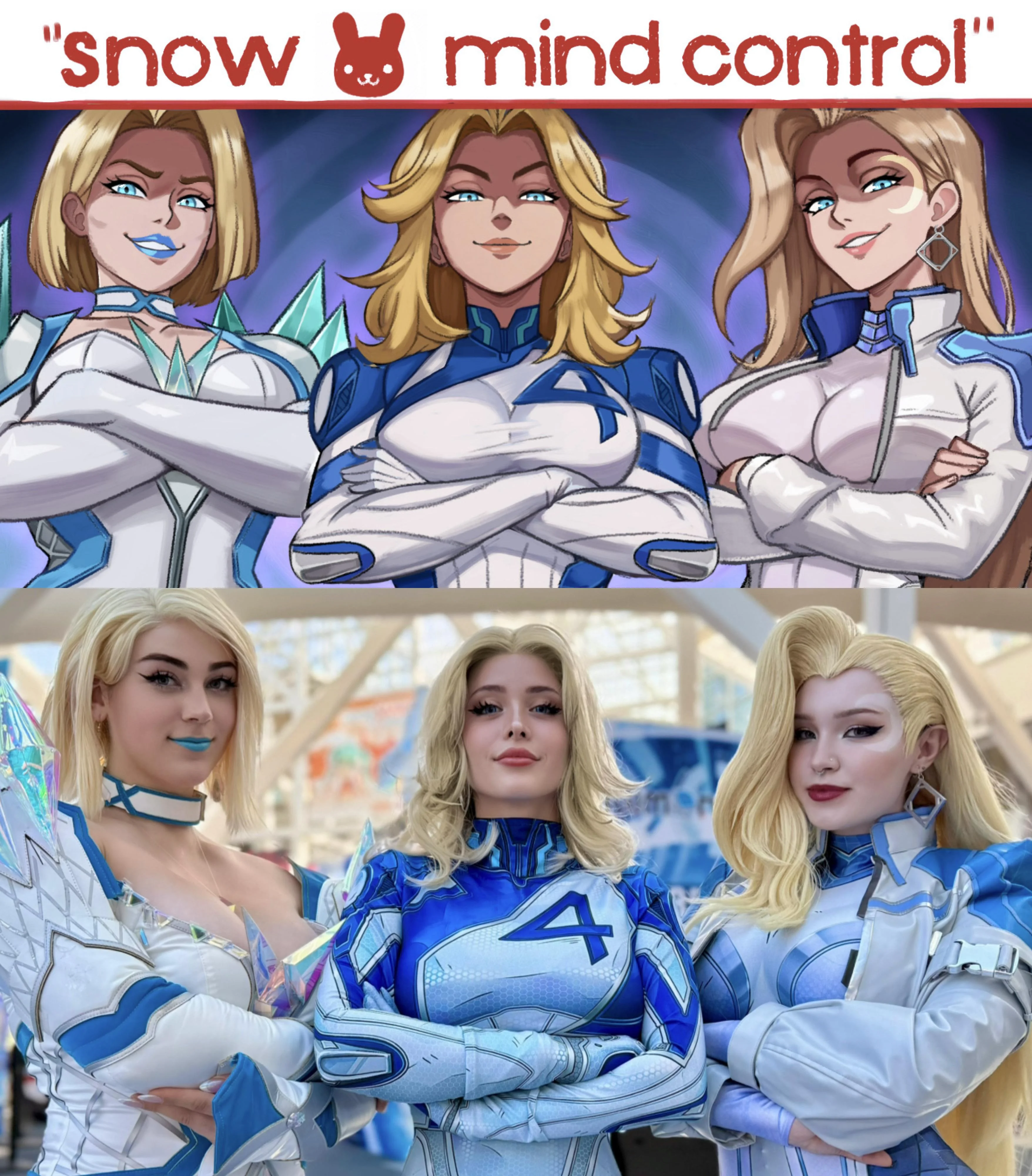 Snow Bunny Squad 💙 by buttercupcosplays, Pinchyuwu, and Nixxi.cat picture 1 of 1