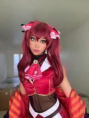 Houshou marine cosplay by starbean'