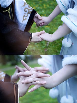 Ganyu x Xiao by met0.tox and matsui.saan'
