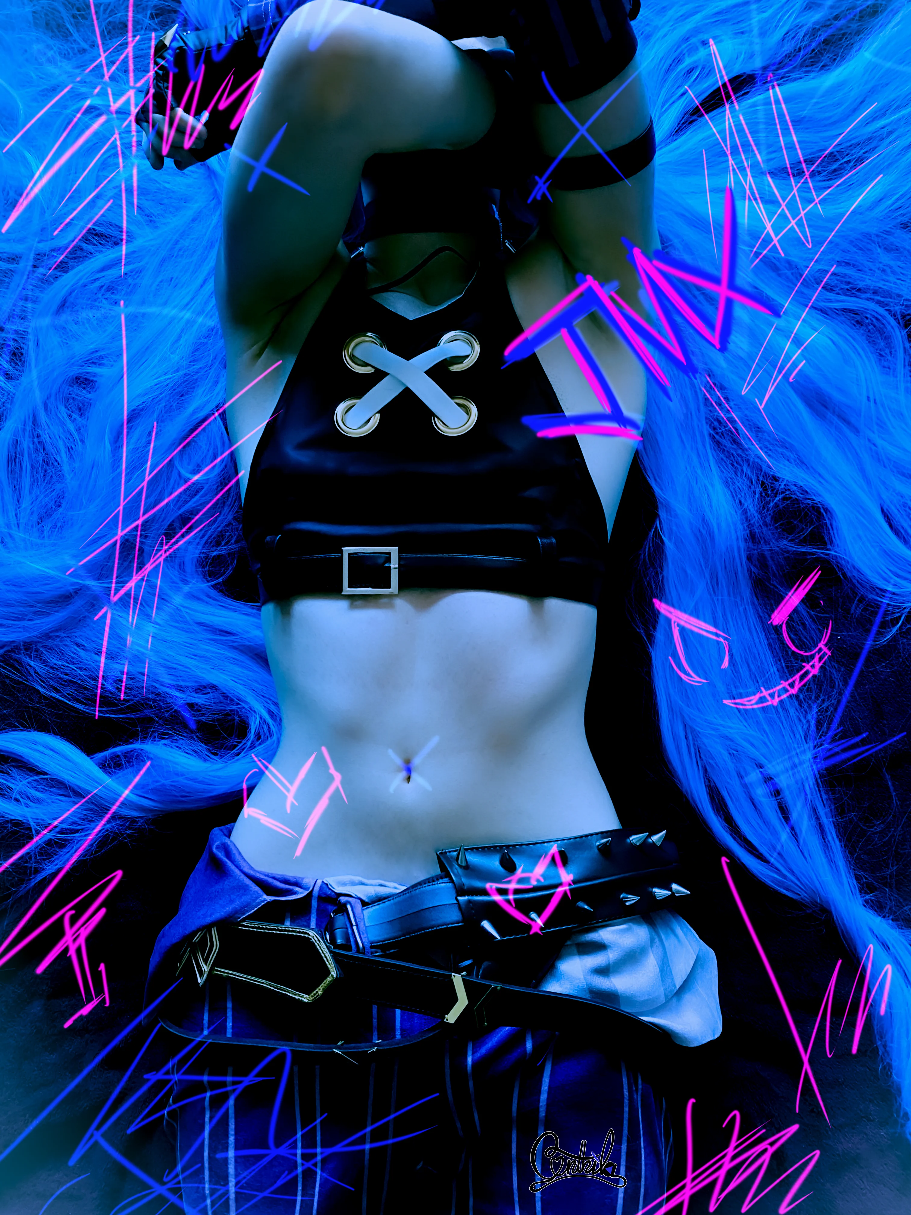 Jinx Cosplay 💙 This is my first cosplay! (Cynthila Ashera) picture 1 of 1