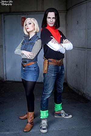 [Dragon Ball] C17&C18 by P0temkin and Mona_Flowers'
