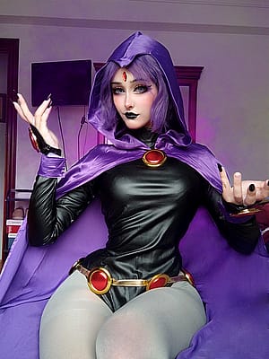 raven from teentitans by Nyukix'
