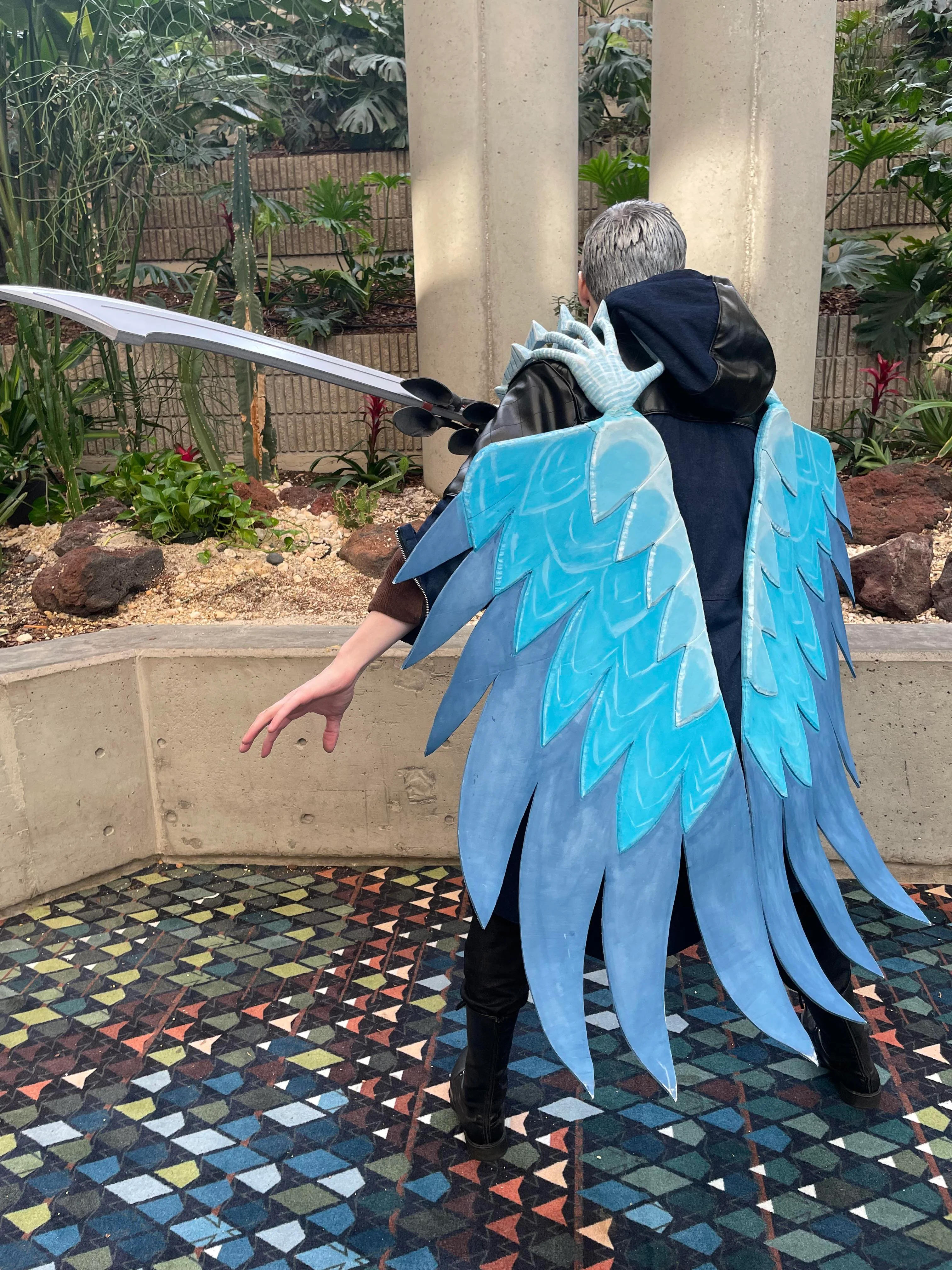 Nero cosplay from Devil May Cry. Cosplayers name whitehairdante_23 picture 2 of 4