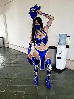 My first convention cosplay! Learned to sew for it. #Kitana'