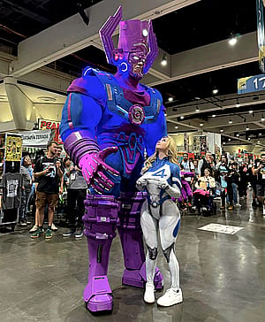 My Sue Storm cosplay (Buttercupcosplays) with Galactus at sdcc!'