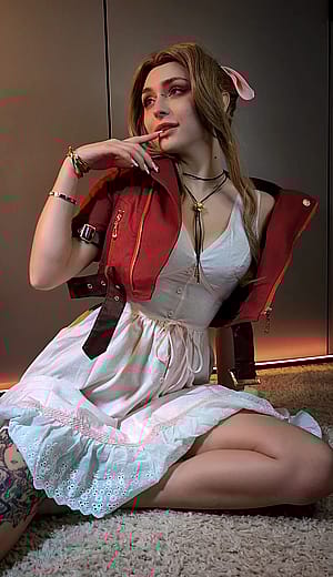 Aerith gainsborough from final fantasy by (Kerklesssr)'