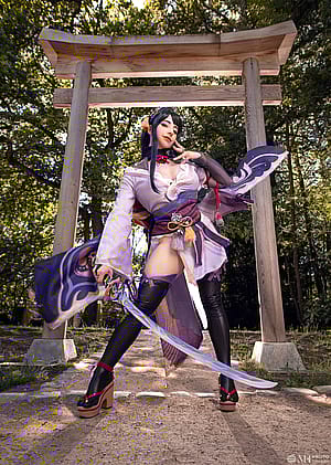Shogun Raiden from Genshin Impact by Mikomi Hokina'