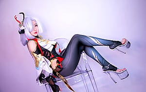 Shenhe from Genshin Impact by MissWarmJ'
