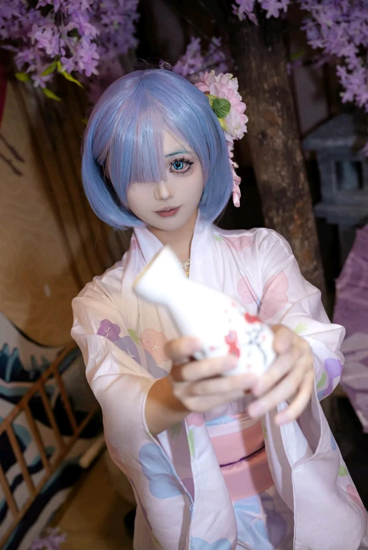 Rem (Yukata Version) from Re:Zero – Cosplay by u/Hot-Oil-635 picture 3 of 3