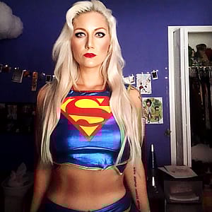 Me a few years back as Supergirl!'