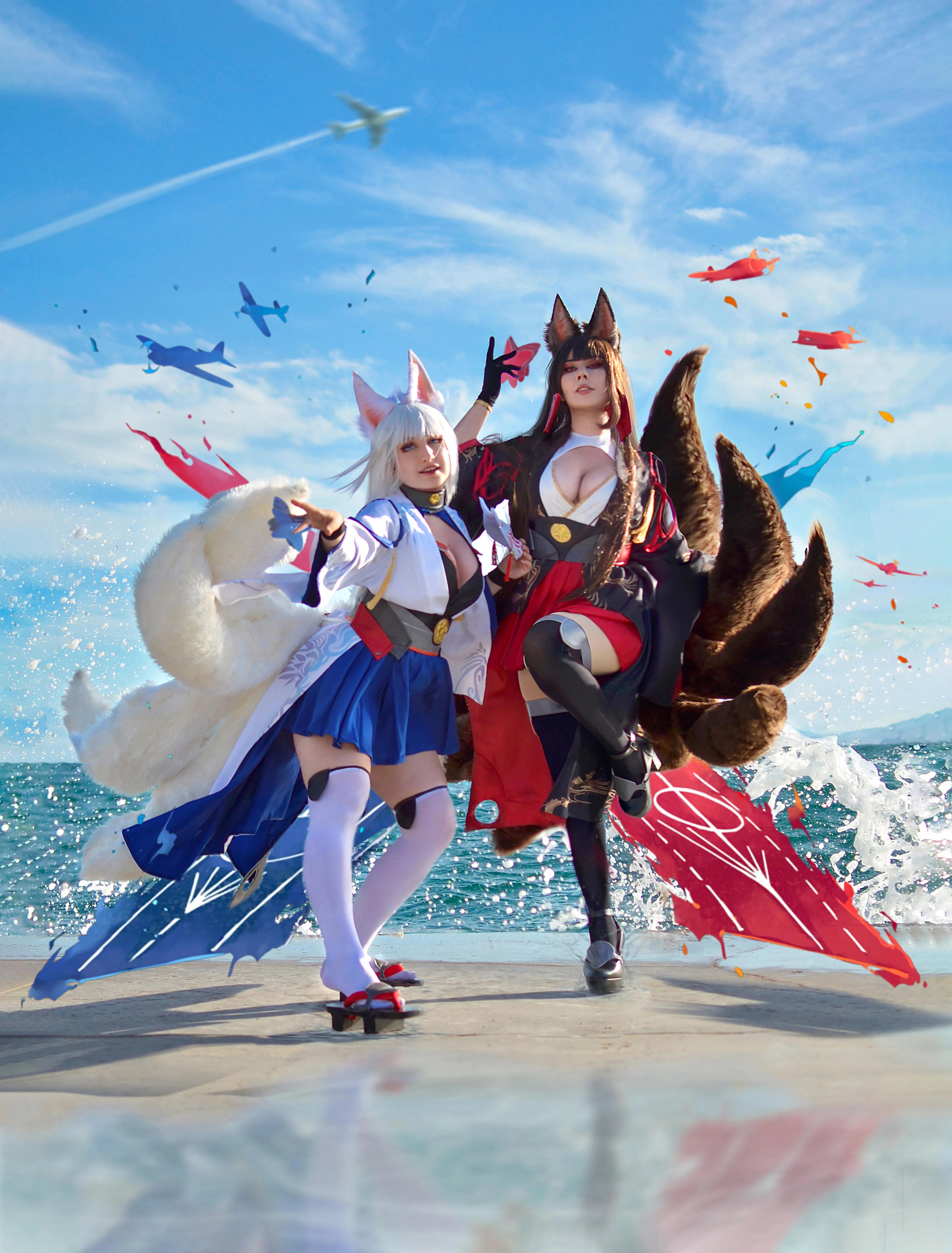 Akagi & Kaga Cosplay from Azur Lane (AngieV & Eirone Siderius) picture 1 of 1