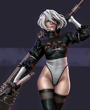 2B (NieR: Automata) by Mumuta'