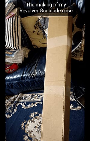 I made Squall Leonharts Gunblade case from Final Fantasy 8. (Not OC) Cosplayers are jkPK (aka Fun-In-Oxfordshire)'