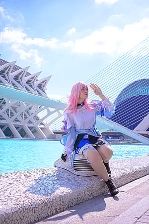 March 7th cosplay (Honkai Star Rail) by Hathcos'