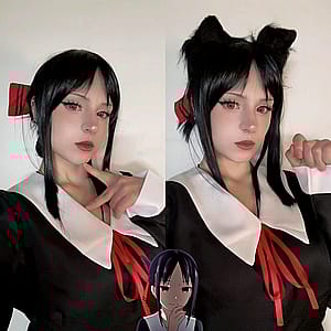 kaguya sama love is war cosplay (eggscellentnana on tiktok)'